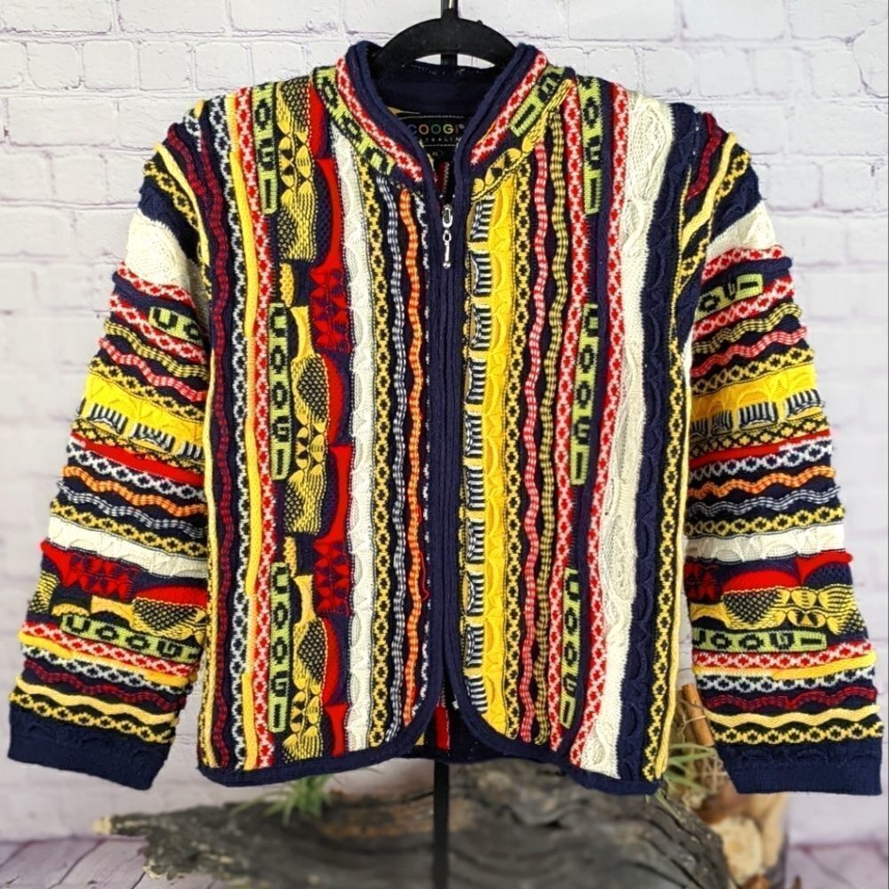 COOGI Vintage Zip Up Sweater